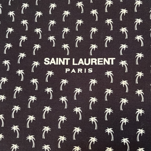 Auth Saint Laurent Teddy Palm Backpack Bag Drawstring Top Purse - Picture 5 of 10